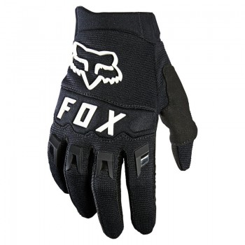 Fox Junior Dirtpaw - czarny/biały - rękawice dziecięce cross/enduro. Idealne dla najmłodszych kierowców