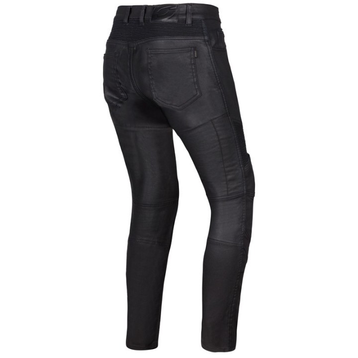 Ozone Roxy - woskowane czarne - spodnie jeansowe damskie