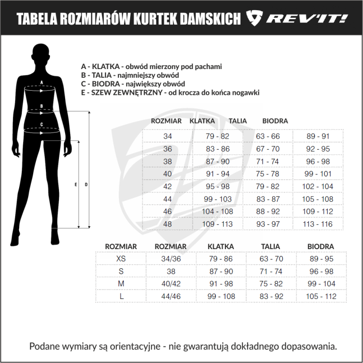 REV'IT! Levante 2 H2O Ladies - black - kurtka tekstylna damska motocyklowa