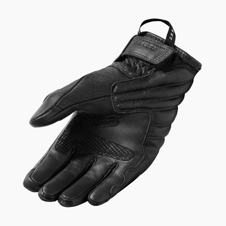 REV'IT! Monster 3 - black - krótkie skórzane rękawice motocyklowe