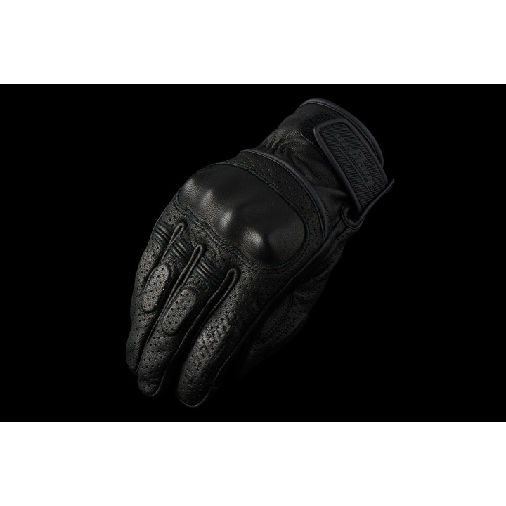 Furygan LR Jet Vented - black - krótkie rękawice skórzane, motocyklowe