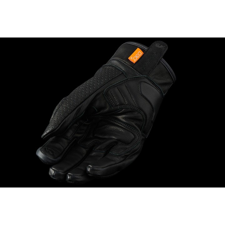 Furygan LR Jet Vented - black - krótkie rękawice skórzane, motocyklowe