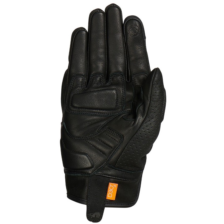 Furygan LR Jet Vented - black - krótkie rękawice skórzane, motocyklowe