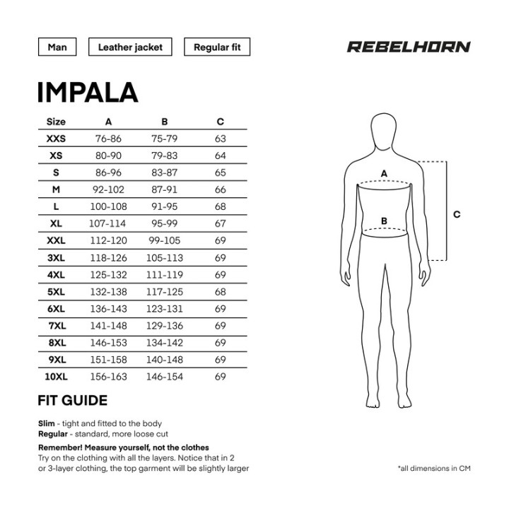 Rebelhorn Impala - black - skórzana kurtka motocyklowa