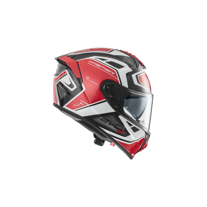 Premier Evoluzione - RR2 red/white - integralny kask motocyklowy