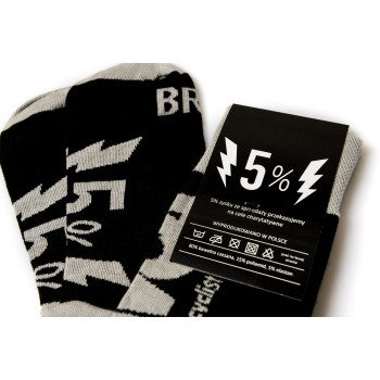 Davca - czarne - skarpety z motywem motocyklowym