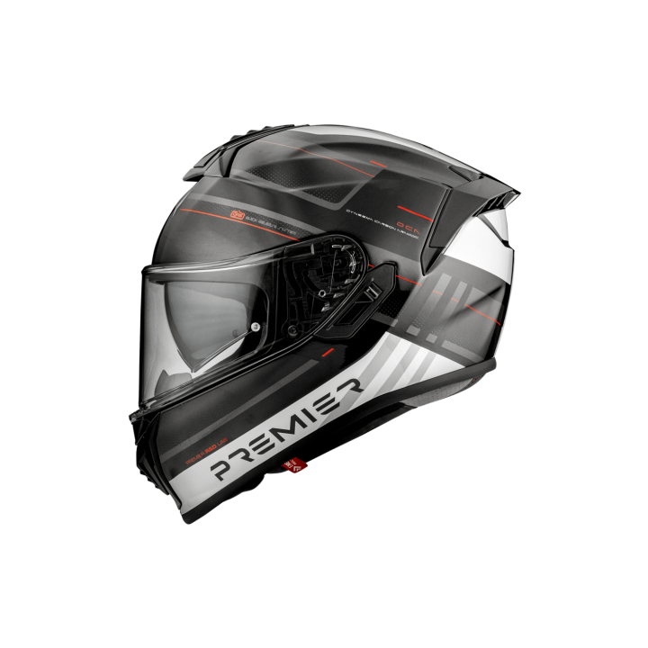 Premier Evoluzione - SP92 black/white - integralny kask motocyklowy