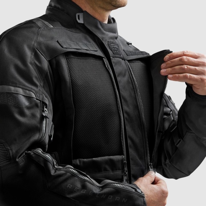 Rebelhorn Cubby V - black - turystyczna kurtka motocyklowa