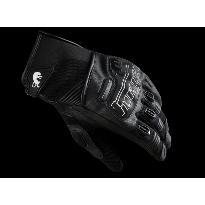 Furygan Waco Evo 2 - black/white - krótkie rękawice motocyklowe