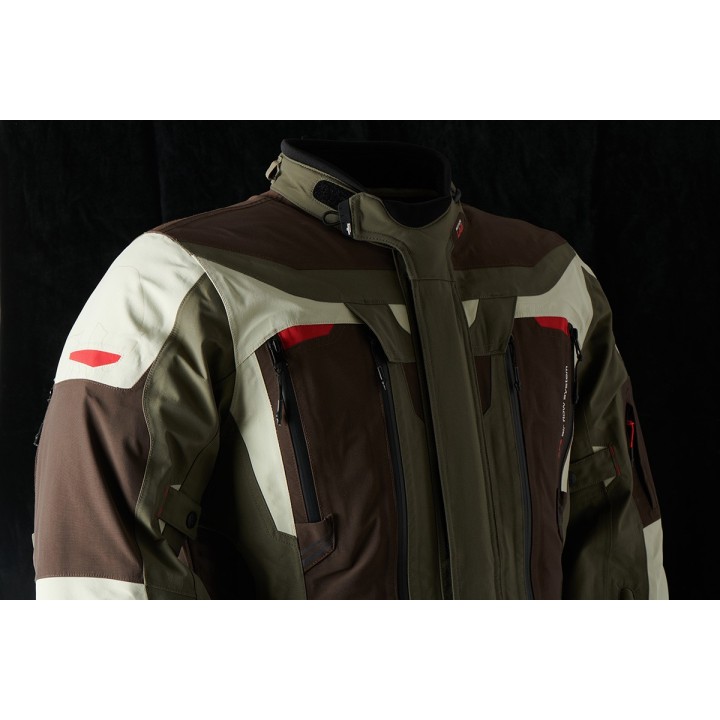 Furygan Voyager 3C - coffee/pearl/khaki - kurtka laminowana motocyklowa