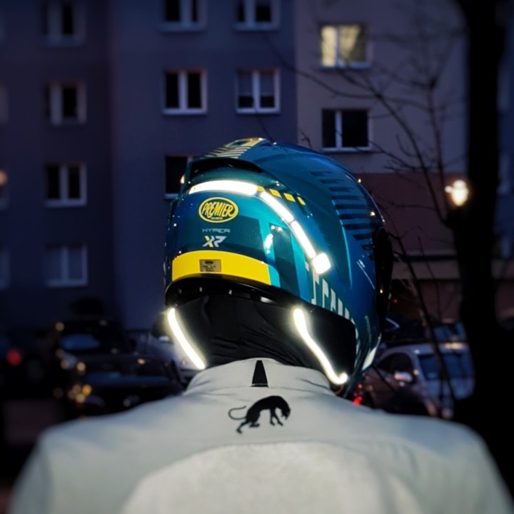 Naklejki odblaskowe na kask - MotoZbrojownia