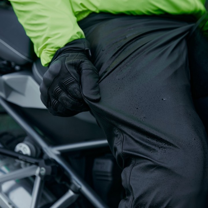 Rebelhorn Ocean - czarne - spodnie przeciwdeszczowe motocyklowe