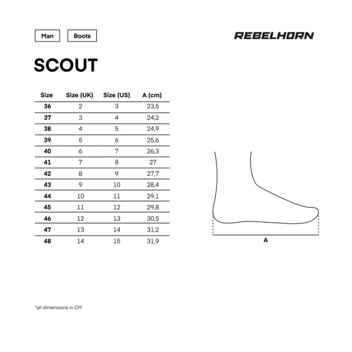 Rebelhorn Scout WP - Black - Buty miejskie motocyklowe