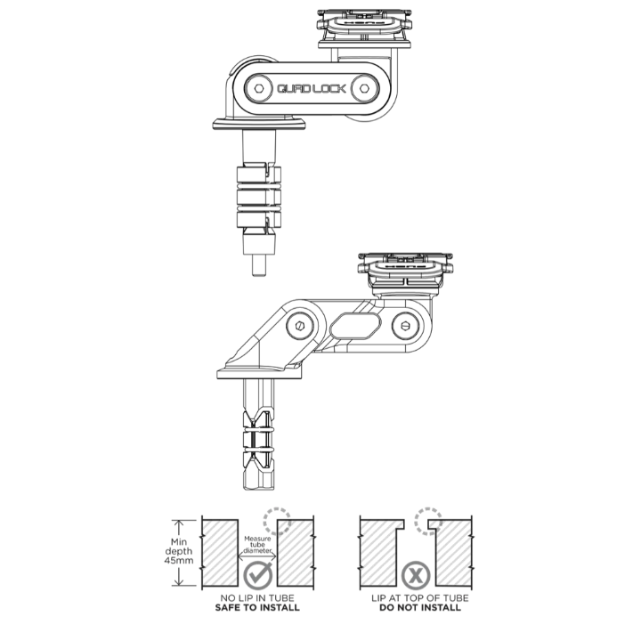 Quad Lock Fork Stem Mount - uchwyt w sztycę główki ramy