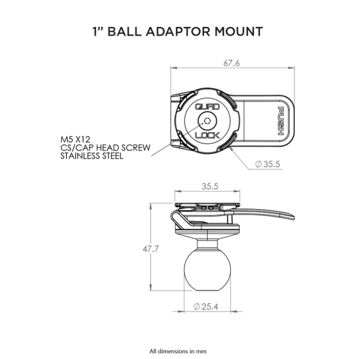Quad Lock Ball Adaptor - adapter do uchwytów RAMa