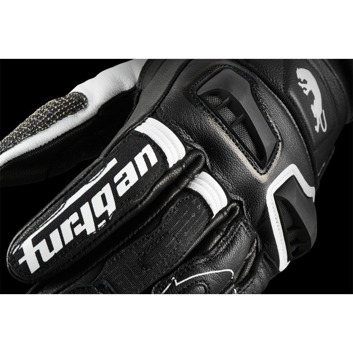 Furygan Styg 15 - black/white - sportowe rękawice motocyklowe