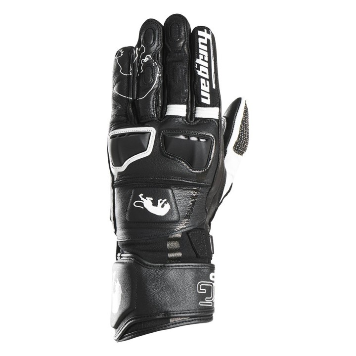 Furygan Styg 15 - black/white - sportowe rękawice motocyklowe