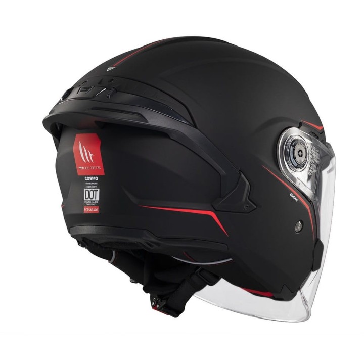 MT Cosmo SV - black matt - otwarty kask motocyklowy typu jet
