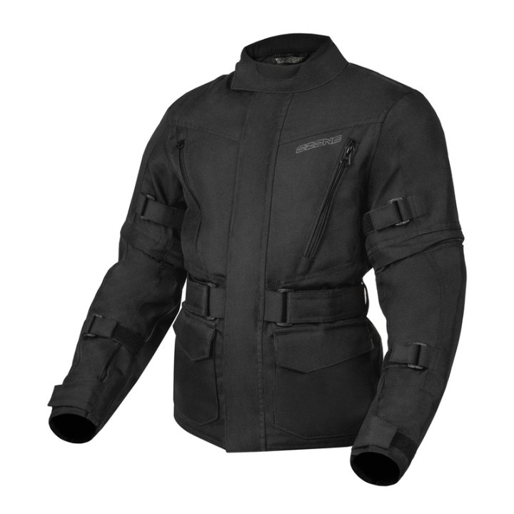 kurtka dziecięca motocyklowa z ochraniaczami i przedłużanymi rękawami