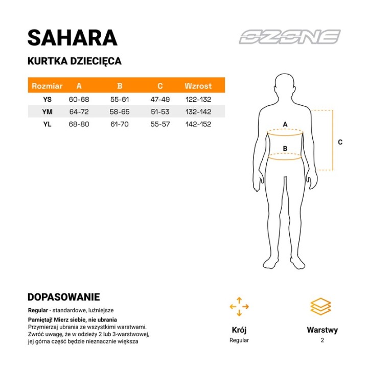 Ozone Sahara Junior - black - dziecięca kurtka motocyklowa