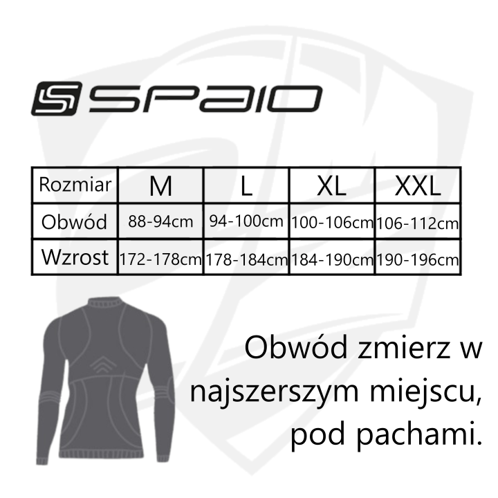 Spaio Breeze - black/grey - męska koszulka termoaktywna z długim rękawem