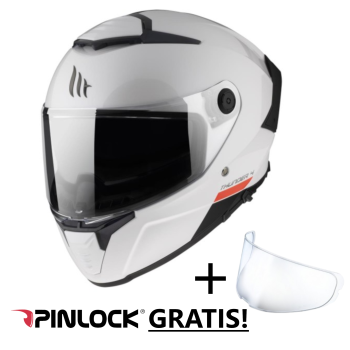 MT Thunder 4 - white - kask integralny motocyklowy