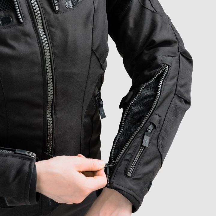 Rebelhorn Hiker IV Lady - Black - damska kurtka turystyczna motocyklowa