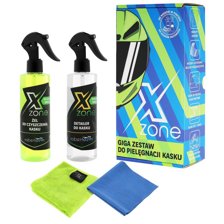 chemia zestaw do kasku kask mycie czyszczenie nabłyszczanie