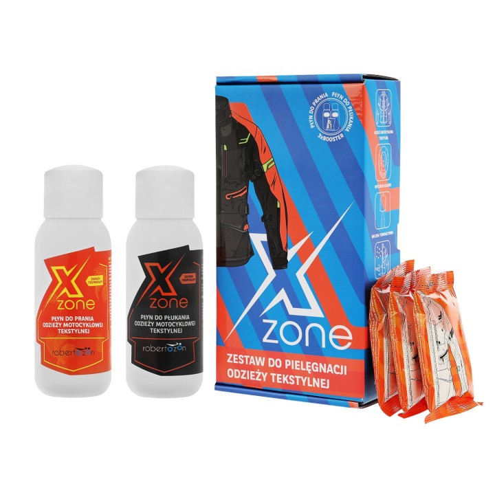 Zestaw do prania odzieży tekstylnej. Środek do prania oraz środek do płukania.