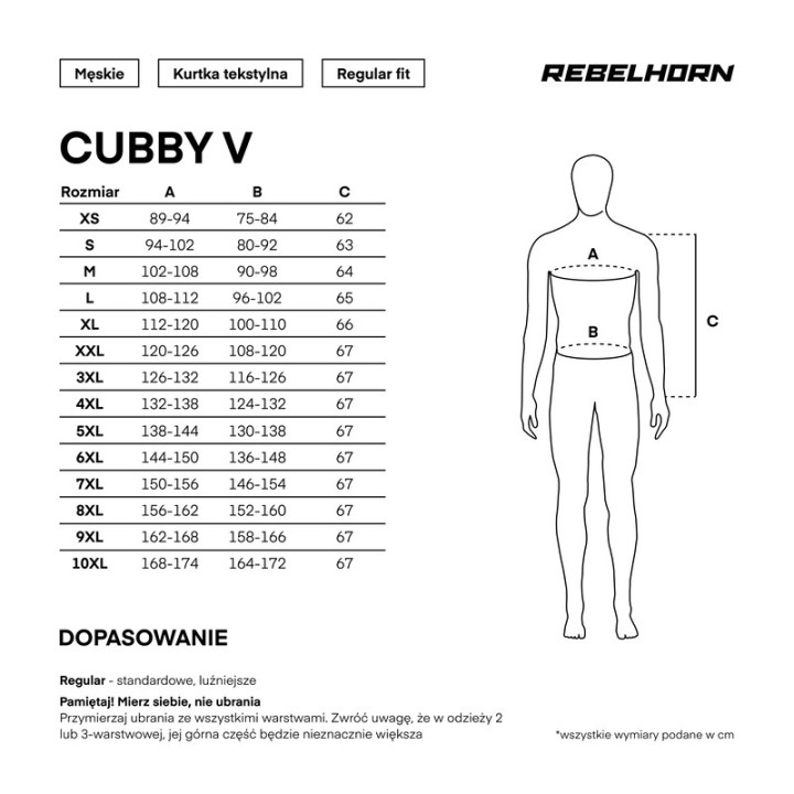 Rebelhorn Cubby V - black - turystyczna kurtka motocyklowa