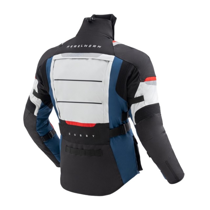 Rebelhorn Cubby V - Blue/Grey/Red - turystyczna kurtka motocyklowa