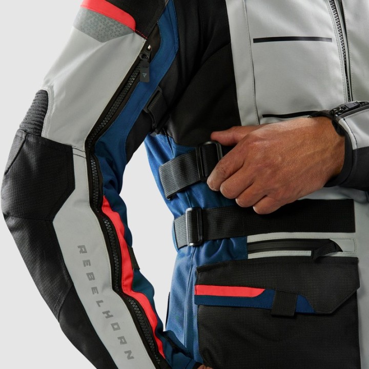 Rebelhorn Cubby V - Blue/Grey/Red - turystyczna kurtka motocyklowa