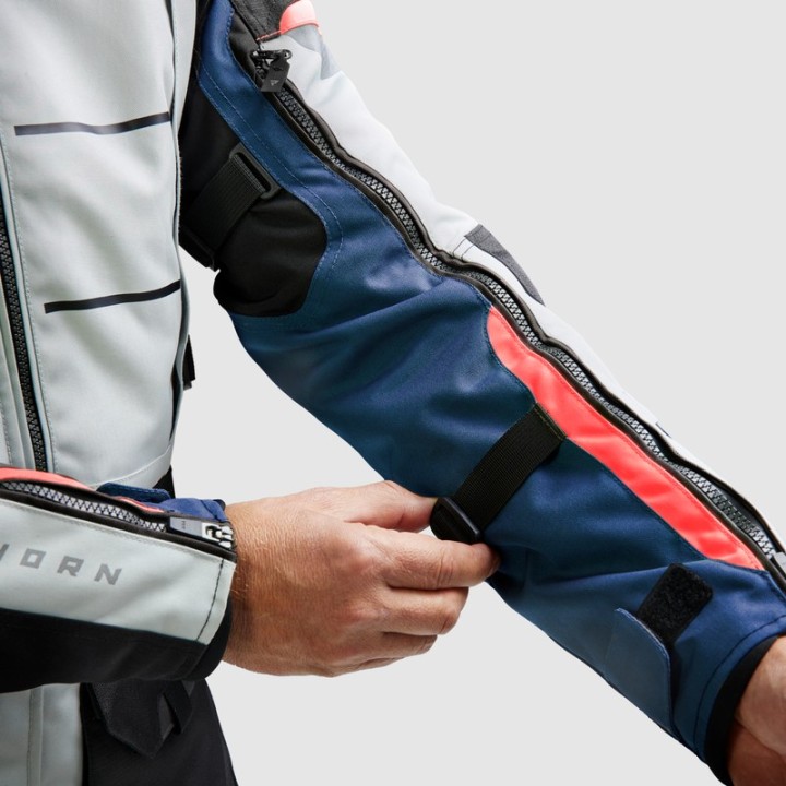 Rebelhorn Cubby V - Blue/Grey/Red - turystyczna kurtka motocyklowa