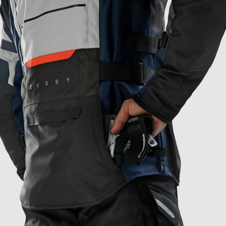 Rebelhorn Cubby V - Blue/Grey/Red - turystyczna kurtka motocyklowa