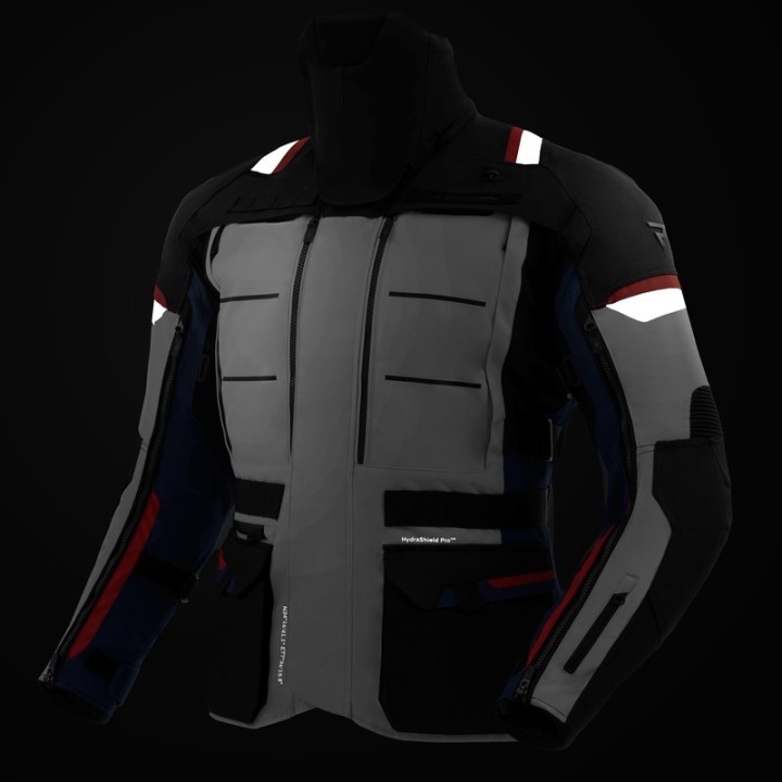 Rebelhorn Cubby V - Blue/Grey/Red - turystyczna kurtka motocyklowa