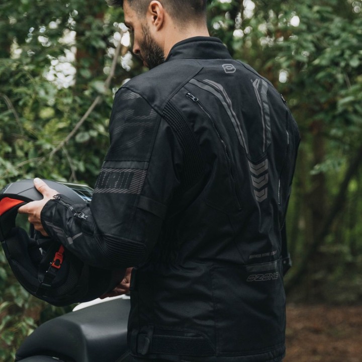 Ozone Tour III - Black - turystyczna kurtka motocyklowa