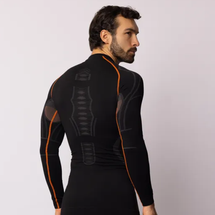 Spaio Extreme Pro - black/orange - koszulka termoaktywna ocieplająca