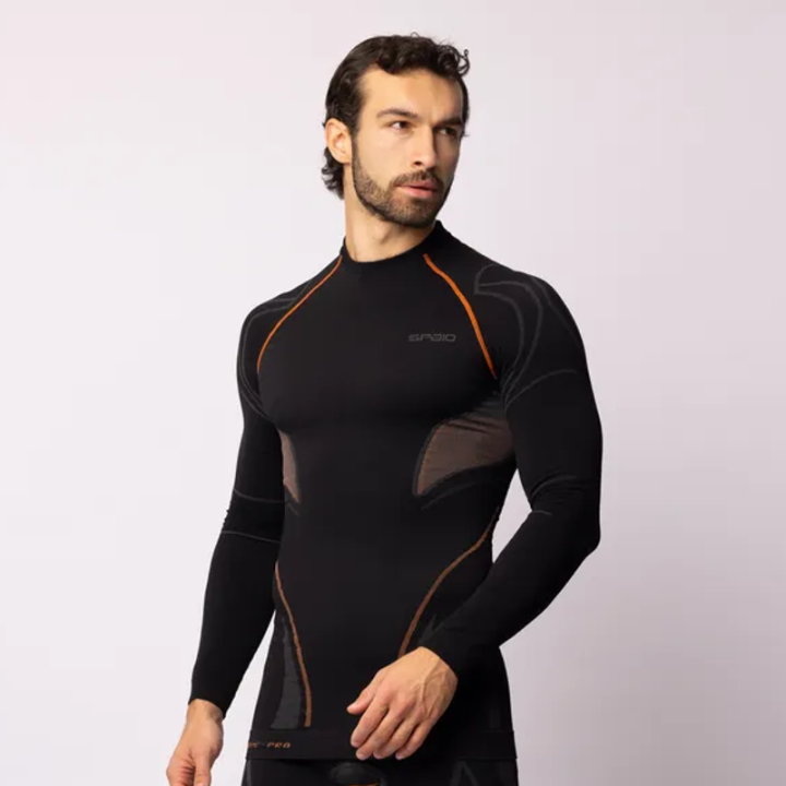 Spaio Extreme Pro - black/orange - koszulka termoaktywna ocieplająca