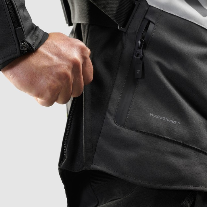 Rebelhorn Hiker IV - Black/Grey/Flo - kurtka turystyczna motocyklowa