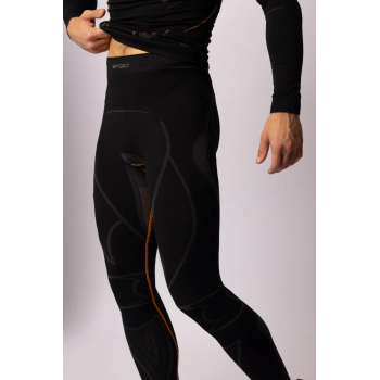 Spaio Extreme Pro - black/orange - męskie getry termoaktywne ocieplające