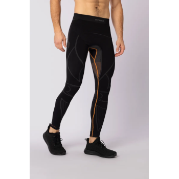 Spaio Extreme Pro - black/orange - męskie getry termoaktywne ocieplające