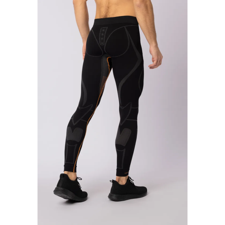 Spaio Extreme Pro - black/orange - męskie getry termoaktywne ocieplające