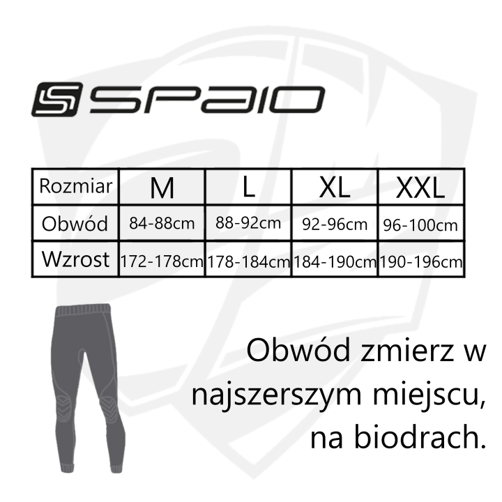 Spaio Extreme Pro - black/orange - męskie getry termoaktywne ocieplające