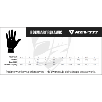 REV'IT! Mosca 2 - black - krótkie rękawice motocyklowe