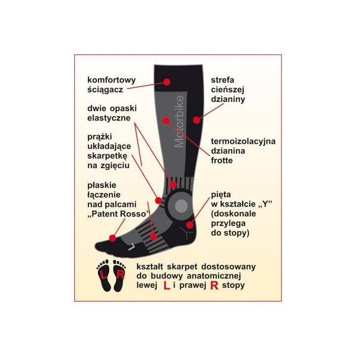 Skarpetki Motorbike długie