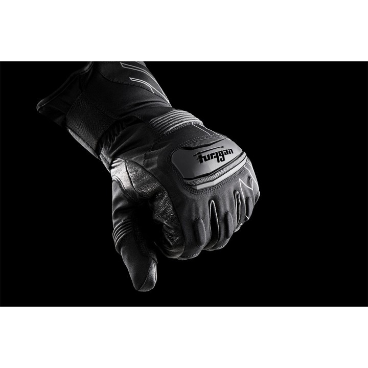 Furygan Starker D3O PRIMALOFT® 37.5® - black - rękawice motocyklowe z ociepleniem i membraną