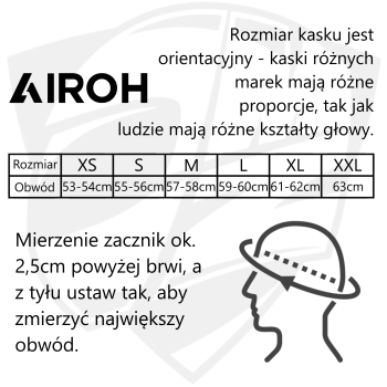 Airoh Commander 2 - reveal red fluo matt - kask adventure motocyklowy