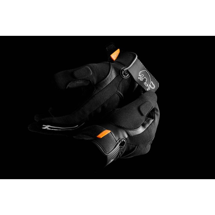 Furygan Jet Lady EVO D3O - black/white - krótkie damskie rękawice motocyklowe na lato