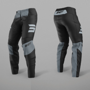 Shot Devo - blast black/grey - spodnie offroad/cross/enduro/adv