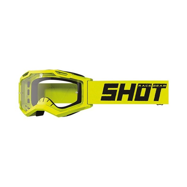 Shot Assault 2.0 - solid neon yellow glossy - gogle offroad/cross/enduro